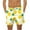 White, variant on LYEAA Mens Board Shorts Elastic Waist Summer Beach Big Men's Swimming Trunks Hawaiian Colorful Pineapple Printed Drawstring Surfing Shorts Casual Sports Fashion Comfort Swimsuit with Pockets White L