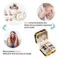 thumbnail image 4 of Thanksgiving Corn Travel Portable Square Jewelry Organizer with Ring, Earring, Necklace, and Bracelet Storage - Suitable for Girls and Women, 4 of 6