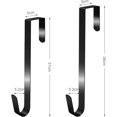 thumbnail image 2 of Colgres de Corona Decorativa de Navidad para Puerta Principal, Ganchos Sobre la Puerta (Negro, 38cm (15 pulgadas)), 2 of 3