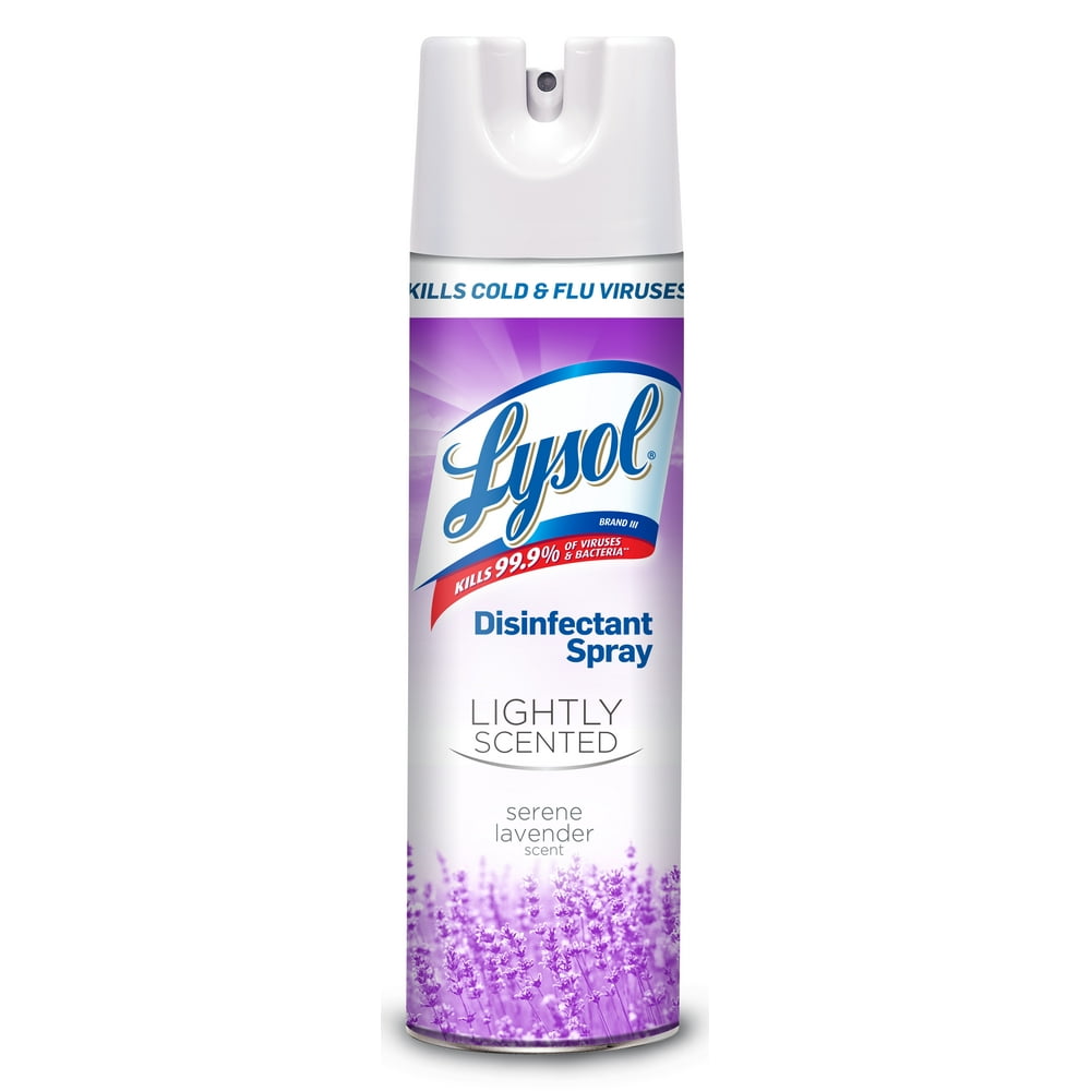 Lysol Disinfectant Spray, Lightly Scented Serene Lavender, 12.5oz