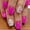 valentine's Day love, variant on 24 count Valentine's Press Nails Short Square Nails Little Love Heart Nails White Glitter Line Design Artificial Stick False Nails Glue Nails for Women Valentines