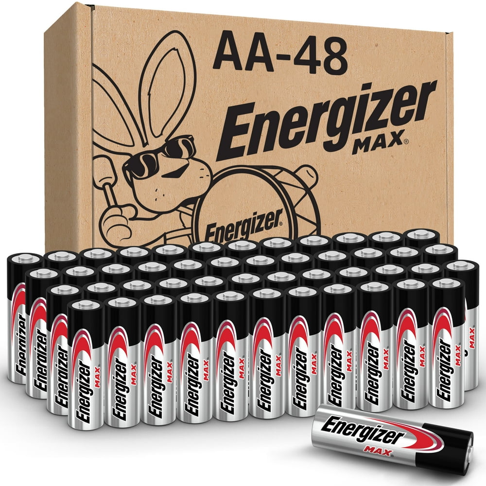 Energizer MAX AA Batteries (48 Pack), Double A Alkaline Batteries ...