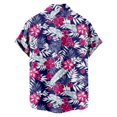 thumbnail image 4 of Men's Hawaiian Printed Button Short Sleeve Shirts Men's Casual Fashion Short Sleeve ShirtsL, 4 of 4