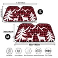 thumbnail image 3 of Uemuo Christmas Buffalo Plaid Pattern Accordion Car Windshield Sun Shade, Foldable Reflective Sun Visor for Car, Reflector Windshield Sunshade-Medium, 3 of 7