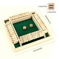 thumbnail image 2 of Wood Four Sided 10 Numbers Board Game Set Dice Table Entertainment Board Game Toy for Family Adults Party, 2 of 5