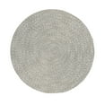 thumbnail image 7 of BELLEZE Area Rug Modern Solid Colored Indoor Outdoor Rug, Accent Rug for Patio, Living Room or Kitchen, Luxury Bohemian Style Home Decor, 6' Diameter - Ivory, 7 of 7