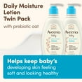 thumbnail image 4 of Aveeno Baby Daily Moisture Lotion with Nourishing Oat, 2 x 12 fl. oz, 4 of 9