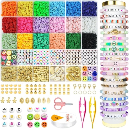 Bracelet Making Kit Craft Toys kit Beads & Accessories Creative Gift for Boys and Girls Child Adluts 5300 pcs