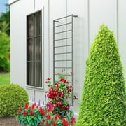 Panacea 84 Steel Ladder Trellis for Climbing Plants Outdoor, 84 Inch Garden Trellis