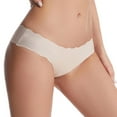 thumbnail image 4 of Sunvit-Panties Juniors Seamless Bikini Panties Beige Size M - Breathable Nylon Spandex, No Panty Lines, Scalloped Edge, All-Day Comfort for Daily Wear, 4 of 8