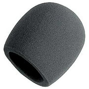 on stage foam ball-type mic windscreen, black