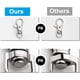 thumbnail image 3 of Llavero, clip de anillo, plata, 3 of 3