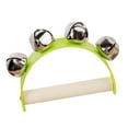 thumbnail image 2 of Instrumento de percusión de campana de madera, juguetes educativos, campana de tambor, pandereta de campana de mano para fiestas, vacaciones, bodas, Verde Sunnimix Pulsera campanilla, 2 of 8