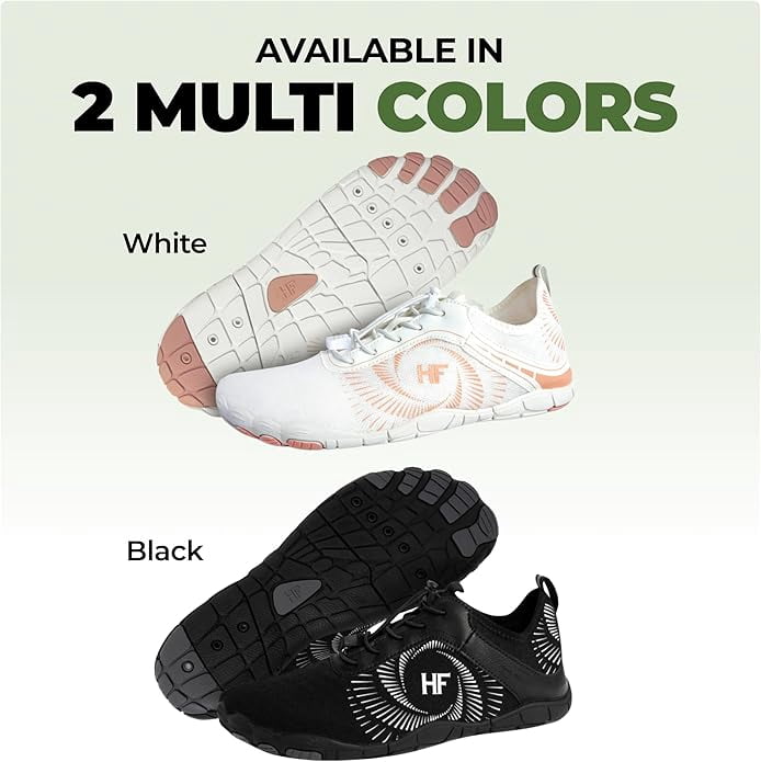 HF Active Barefoot Shoes - Wide Toe Box, Breathable, Flexible, Pain Relief Footwear for Active Lifestyle (Unisex)