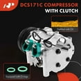 thumbnail image 4 of A-Premium AC Compressor with Clutch Compatible with Honda Civic 1994-2000 Civic del Sol 1994-1995 CR-V 1997-2001, 4 of 9