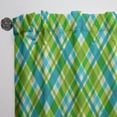 thumbnail image 3 of DESIGN ART Designart 'Tartan Geometrical Texture II' Mid-CenturyCurtain Single Panel 52 in. wide x 95 in. high - 1 Panel 95 Inches, 3 of 5