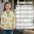 thumbnail image 7 of Uorisanigo Kids Girls Half Zip Pullover Sweatshirt Long Sleeve Zipper Sweatshirt Loose Fall Trendy Orange Capybara Quarter Zipper Cropped Sweatshirts Comfy Pullover Jackets Sweaters, 7 of 7