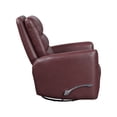 thumbnail image 5 of OakvillePark Crestshire Faux Leather Swivel Glider Reclining Chair, Red, 5 of 15