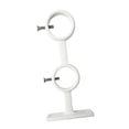 thumbnail image 2 of GUOOL Support de Tringle à Rideau Double Fixation Murale pour Salle de Bain Salon Maison Blanc, 2 of 9