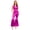Hot Pink, variant on Women's 70s Disco Jumpsuit Shiny Bell Bottoms Romper Metallic Sleeveless Hippie Pantsuit Gold S