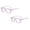 Purple 2PCS, variant on 3/2/1PCS Safety Glasses Fashionable Eye Protection Glasses With Clear Anti-Fog Scratch Resistant Alternatives To Regular Protective Eyewear For Lab & Nursing