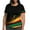 Multicolor, variant on Raeneomay Plus Size Tops for Women Women Fashion Casual Printing Shirts Short Sleeve Loose Plus Size Tee Tops Round Neck Tunic Blouse