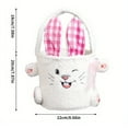 Easter Bunny Candy Bag Plush Soft Sticky Storage Cartoon Kids Storage ...