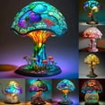 thumbnail image 3 of Aorsher Mushroom Lamp, 3D Cute Night Light Touch Control, 7 Color Changing Table Lamp for Bedroom, Cottagecore Aesthetic, Home Desk Decor, Gift for Women, 3 of 10