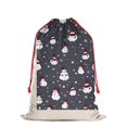 thumbnail image 2 of Christmas Bags Drawstring,Dark Christmas Snowman Pattern Large Xmas Christmas Gift Bags,Reusable for Xmas and New Year Party Favors and Supplies,27.6" X 19.7", 2 of 5