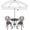 Maroon, variant on RibRave Patio Umbrella, 6.5 ft Outdoor Table Umbrella with Tilt Steel Pole, UPF50+ Protection, Great for Outdoor Garden Backyard, Maroon