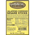 thumbnail image 2 of Golden Flavor-Jalapeno Cheddar Sesame Sticks- 30oz bags (8 Pack), 2 of 3
