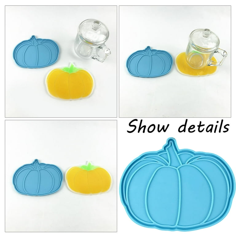 Pumpkin Mat Silicone Mold For Resin Coasters – Epoxy Resin Mold For DIY Crafts, Coasters, Trays