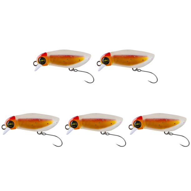 Señuelo Pesca Trucha Flotante Luminoso Microcebo para Insectos 38mm 2 3g Amarillo