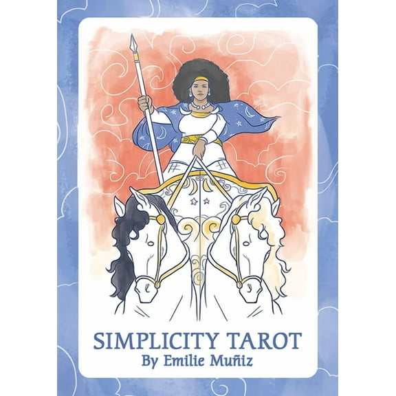 Simplicity Tarot: Beginner-Friendly, Diverse Tarot Deck with Gold Edges, Keywords on the Cards, Learn to Read Tarot, Inc, (Hardcover)