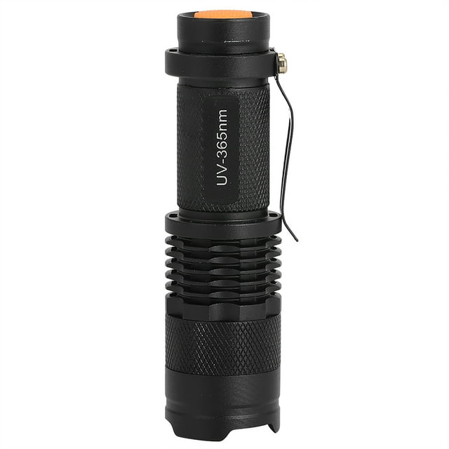 Portable Waterproof Ultraviolet Flashlight Electric Torch Fluorescent Detection Light 365NM