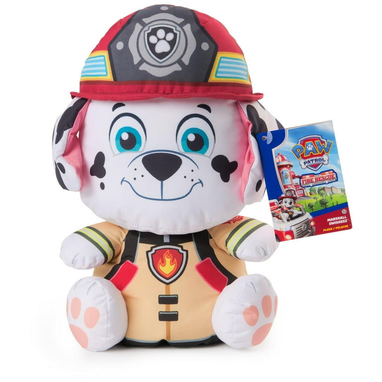 PAW Patrol: Fire Rescue Marshall Swisheez Plush, Squishy Stuffed