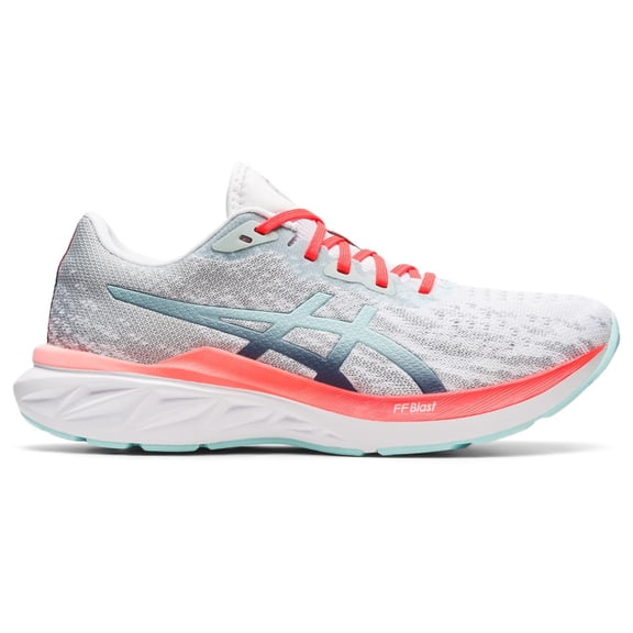 Asics Women's Dynablast 2 Running shoes, 6.5 US ( Standard ), White / Thunder Blue