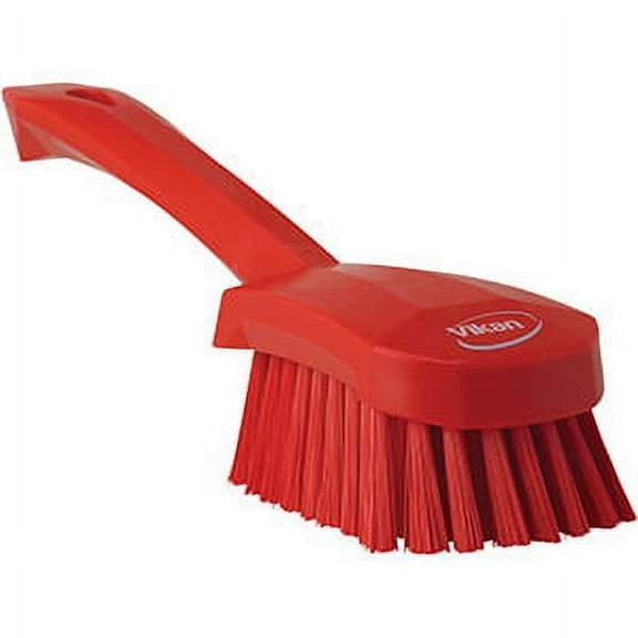 Vikan Short Handle Utility Brush- Medium - Red (1 Unit)