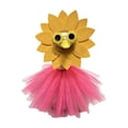 thumbnail image 3 of For Holiday Porch Sunflower Set for 17-23 Inch White Goose, Bright Yellow Petal Skirt and Flower Crown, Summer Garden Yard Accent for Festival Party, Adjustable Fit, 3 of 7