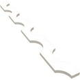 thumbnail image 6 of Ekena Millwork 47"H x 3/4"T Pomeroy PVC Adjustable Decorative Slat Wall Panel Kit, Unfinished (contains 12 Slats), 6 of 15