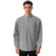 thumbnail image 2 of Camisas de Manga Larga para Hombres Botón de Color Sólido Cuello Redondo de Punto Casual Top, Estilo Coofandy Uso Diario, 2 of 9