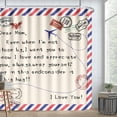 thumbnail image 6 of Mothers Day Shower Curtain for Bathroom Mom Gifts from Daughter Shower Curtain for Happy Mothers Day Bath Decor with Hooks 72x72 in, 6 of 7