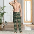thumbnail image 2 of Honiee Jungle Green Camo USA Flag for men - a sleek fusion of Straight Pajama Pants, versatile Lounge Pants, and cozy Sleepwear, all rolled into one-XX-Large, 2 of 6