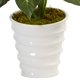 thumbnail image 3 of Planta Artificial Dieffenbachia Casi Natural En Macetero En Forma De Remolino, 3 of 5
