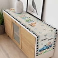 thumbnail image 4 of Easter Table Runner - 72 Inch Long, Kitchen Dining Table Runner Dresser Scarves, Spring Farmhouse Truck Rabbit Eggs Floral Plaid Farmhouse Decor for Coffee Tables Wedding Party Banquet, 4 of 8