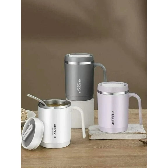 16 Oz 304 Stainless Steel Tumblers Durable Coffee Mug With Splash Proof Sliding