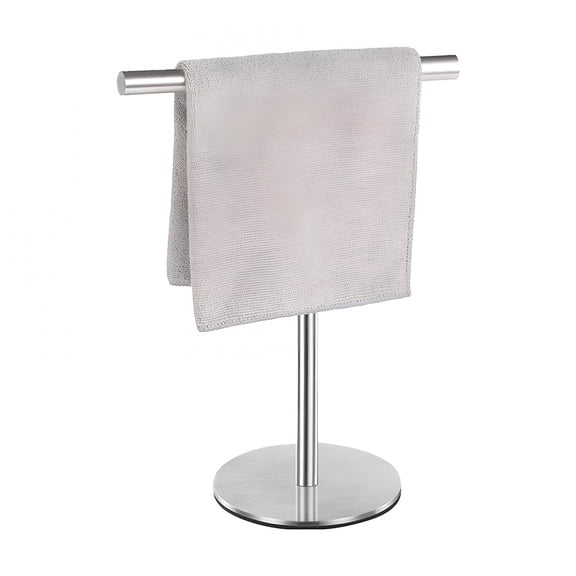 XIBUFE Hand Towel Stand,Free-Standing Towel Rack for Bathroom,Kitchen & Desktop Use