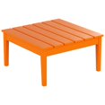 thumbnail image 3 of Polytrends  Shoreside HDPE  Eco-Friendly All Weather Square Modern 32" Conversation Table Orange, 3 of 5