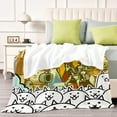 thumbnail image 3 of the battle cats Throw Blanket Gifts for Fans Lover Girls Boys Women Present Hoodie Him Bed 60"x80", 3 of 6