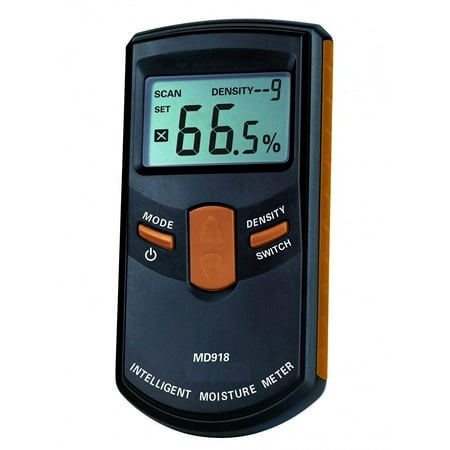 [Upgraded Version] Dr.Meter MD918 Inductive Pinless Tools Intelligent Moisture Meter Digital Moisture Meter For Wood(Range 4% - 80% RH; Accuracy: (Best Pinless Moisture Meter)